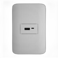 Conl.4x2 1 fonte c/ tomada usb tipo a-c 5v 2.1a